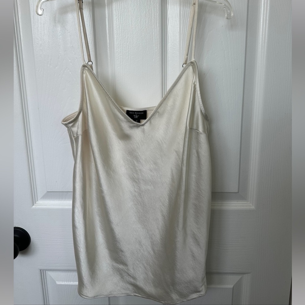 True Religion Ivory Silk Camisole